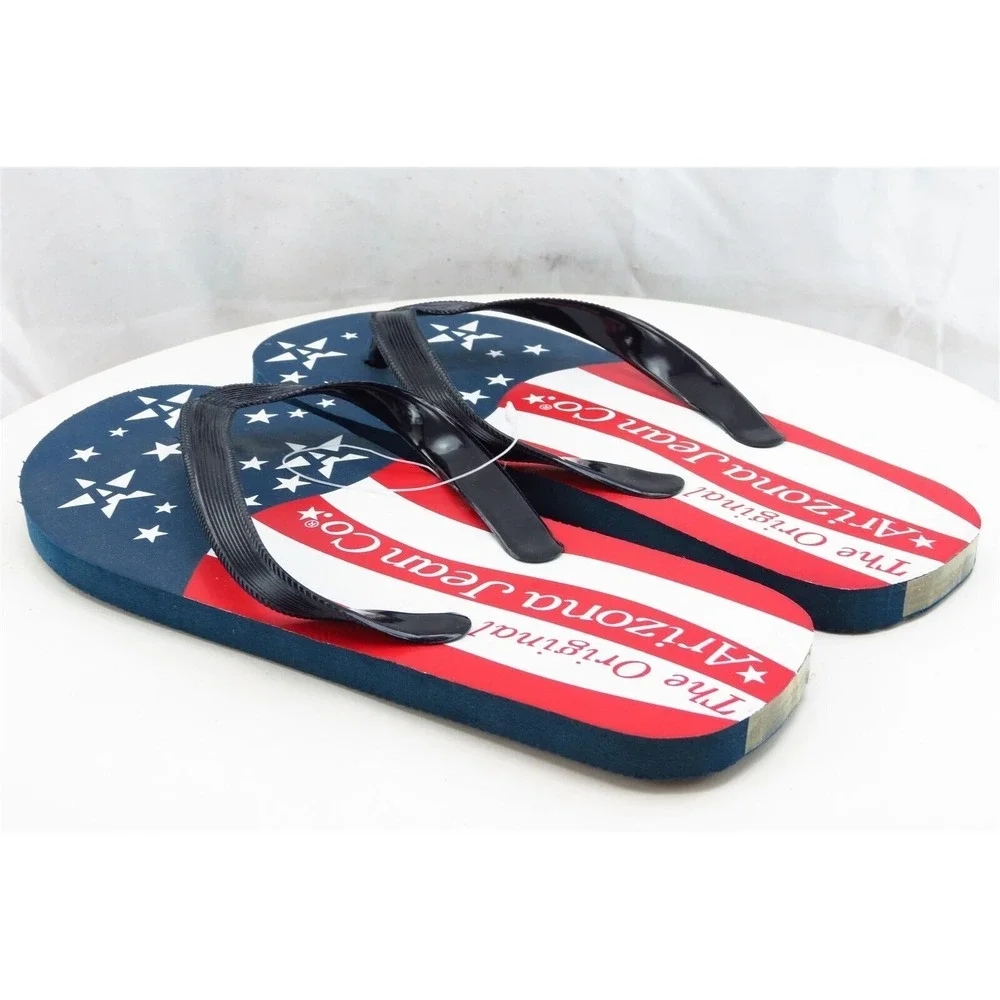 Arizona Jeans Sz 6-7‎ M Multicolor Flip Flop Synthetic Women Sandals